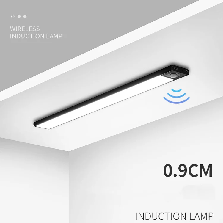 Intelligent Automatic Human Body Induction Wireless LED Lamp 20cm(Black + Neutral Light) - Image 7
