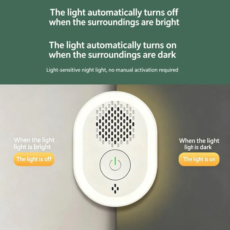 Intelligent Ultrasonic Mosquito Repellent Lamp, Household Silent Repeller For Mice, Insects & Cockroaches US Plug - Image 10