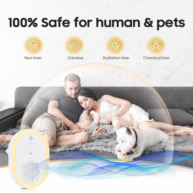 Intelligent Ultrasonic Mosquito Repellent Lamp, Household Silent Repeller For Mice, Insects & Cockroaches US Plug - Image 5