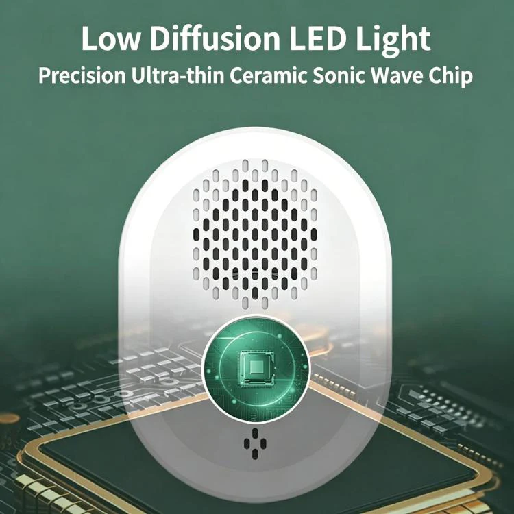 Intelligent Ultrasonic Mosquito Repellent Lamp, Household Silent Repeller For Mice, Insects & Cockroaches US Plug - Image 6