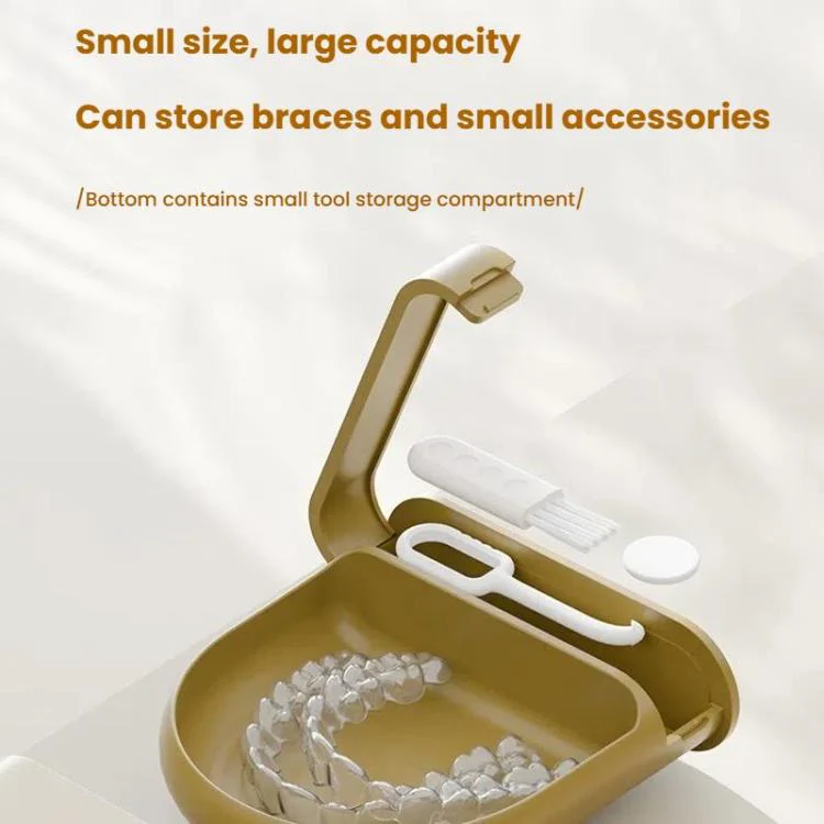 Invisible Braces Storage Case Portable Children Dental Orthodontic Storage Box(White) - Image 6