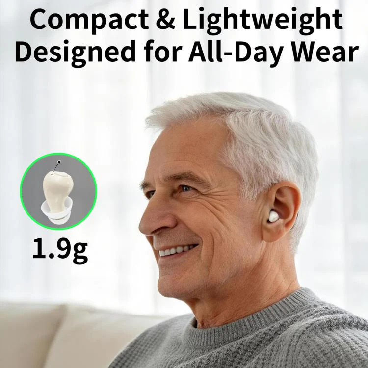 Invisible In-Ear Hearing Aid Smart Noise Reduction Sound Amplifier For Elderly - Image 2
