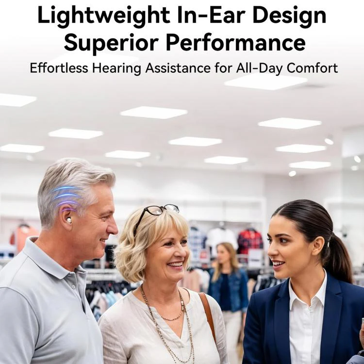 Invisible In-Ear Hearing Aid Smart Noise Reduction Sound Amplifier For Elderly - Image 3