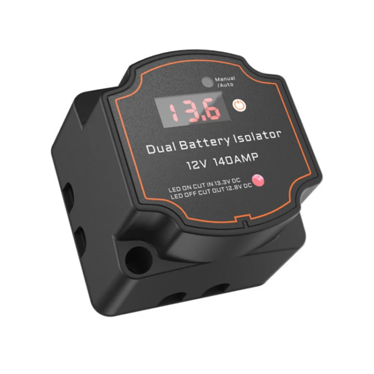 IP68 12V 140A Car Yacht RV Smart Dual Battery Isolation Controller VSR Digital Display Voltmeter - Image 2