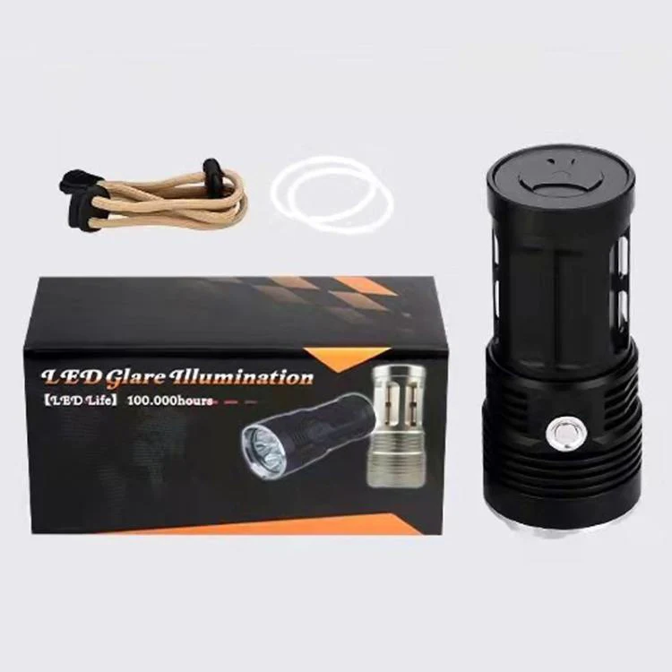 IPX6 Waterproof Bright Flashlight Outdoor Rechargeable Aluminum Alloy Inspection Torch, Spec: 6T6 - Image 6