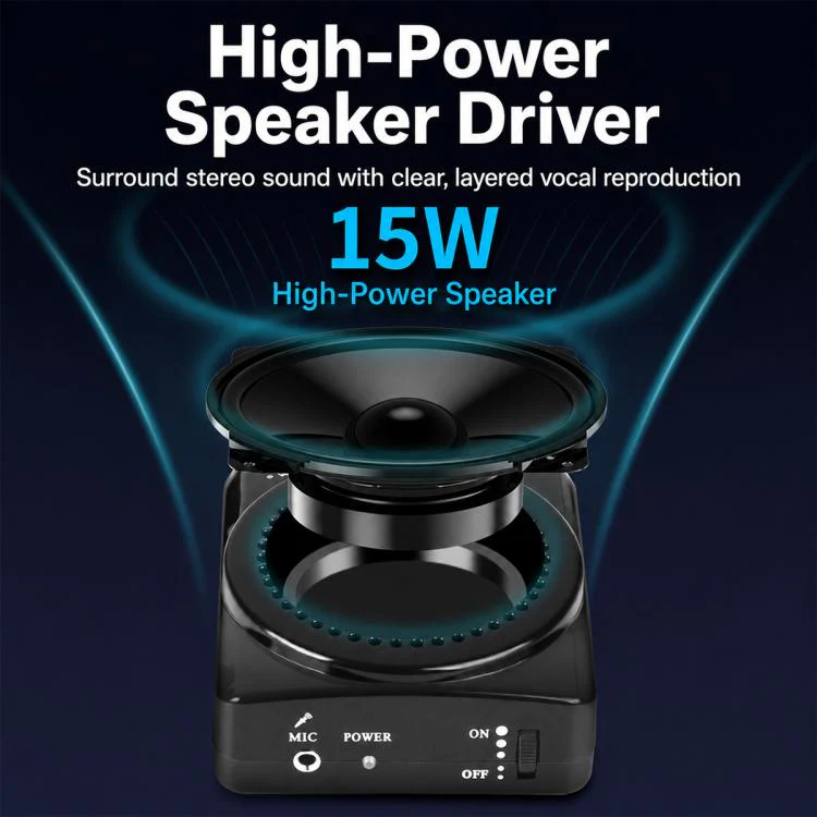 J-801 Portable Waist Hanging Microphone Teaching Voice Amplifier(US Plug) - Image 6