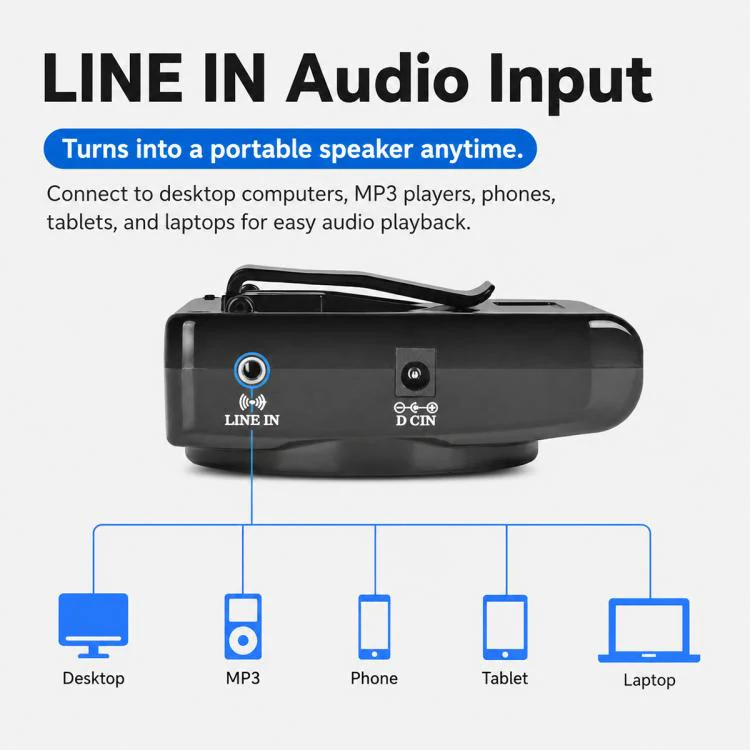 J-801 Portable Waist Hanging Microphone Teaching Voice Amplifier(US Plug) - Image 8