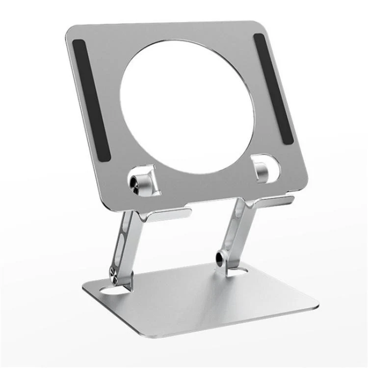 J23S Folding Height Adjustable Desktop Tablet Metal Cooling Holder(Silver)
