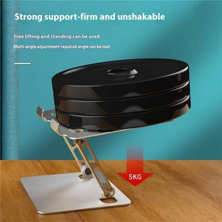 J23S Folding Height Adjustable Desktop Tablet Metal Cooling Holder(Silver) - Image 5