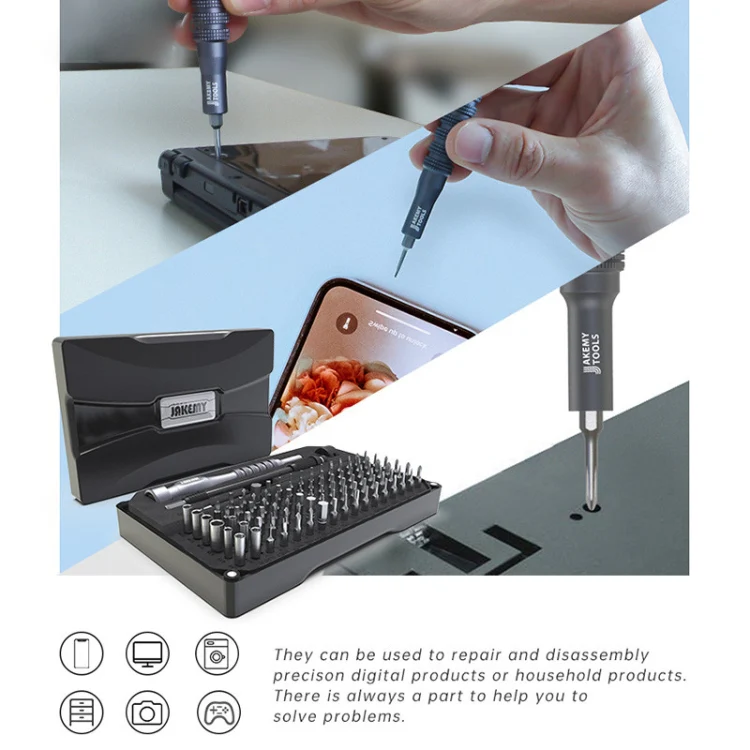 JAKEMY JM-8177 106 in 1 Screwdriver Bit Head Extension Rod Multi-functional Combination Repair Tool Set - Image 6