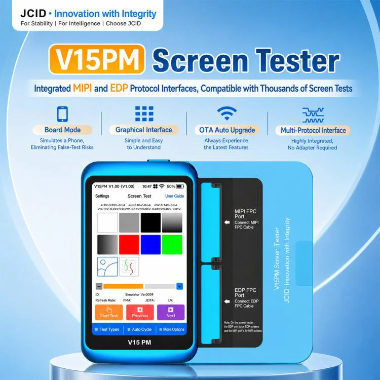 JCID V15PM Professional LCD Touch Screen Tester with 36 Test Flex Cable - Image 3