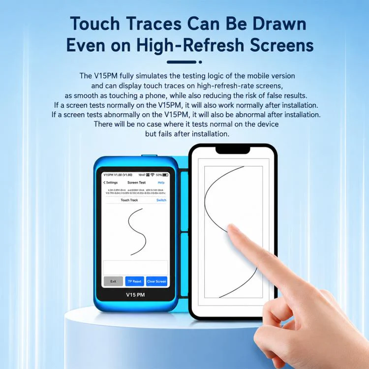 JCID V15PM Professional LCD Touch Screen Tester with 7-16 Pro Max Test Flex Cable - Image 5