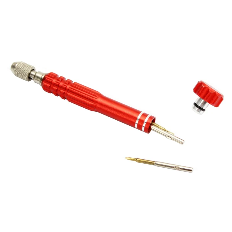 JF-6688 5 in 1 Metal Multi-purpose Pen Style Screwdriver Set for Phone Repair(Red) - Image 4
