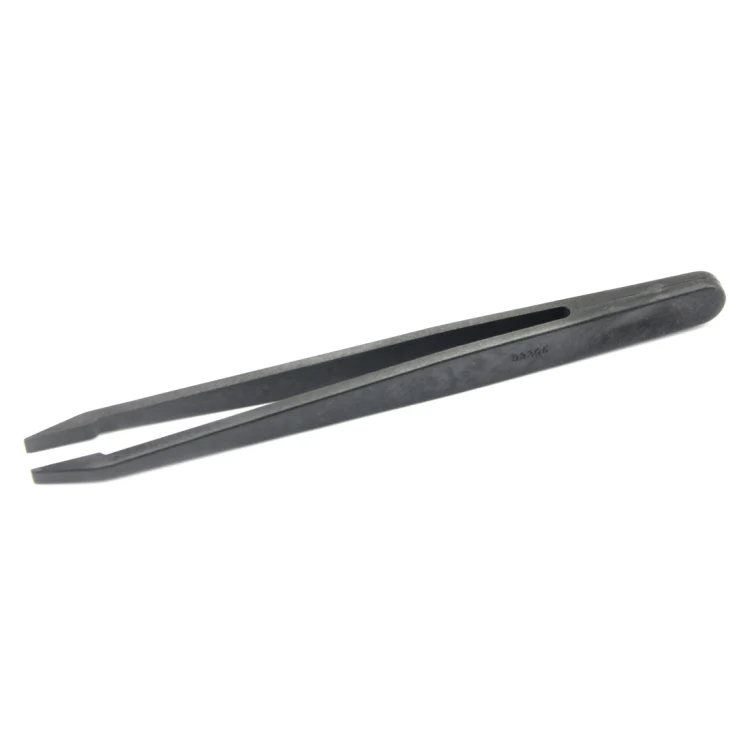 JF-S13 Anti-static Carbon Fiber Straight Tip Tweezers(Black) - Image 3