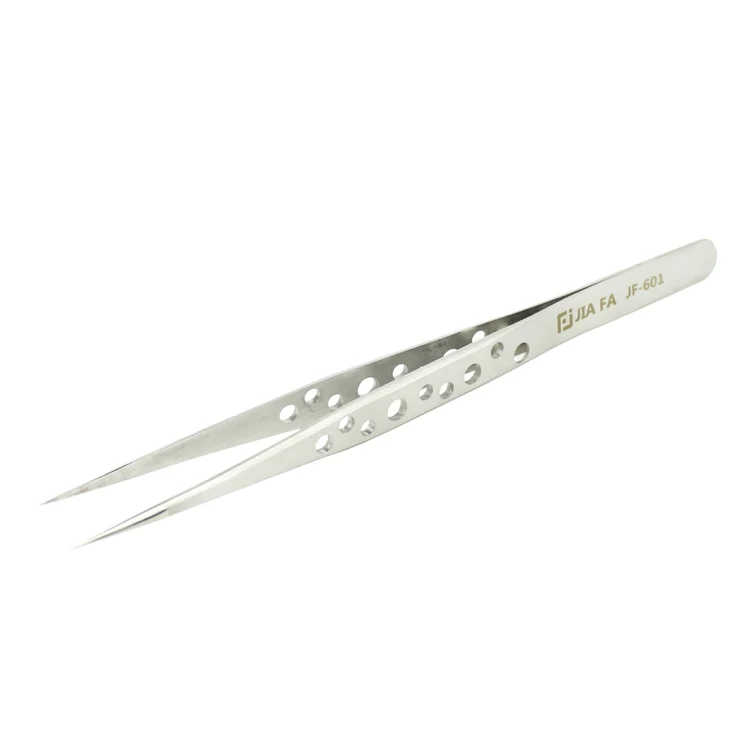 JIAFA JF-601 High-strength Straight Tip Tweezers(Silver) - Image 2
