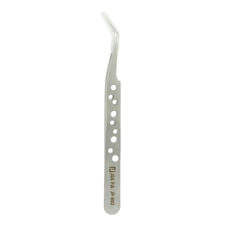 JIAFA JF-602 High-strength Curved Tip Tweezers(Silver) - Image 3
