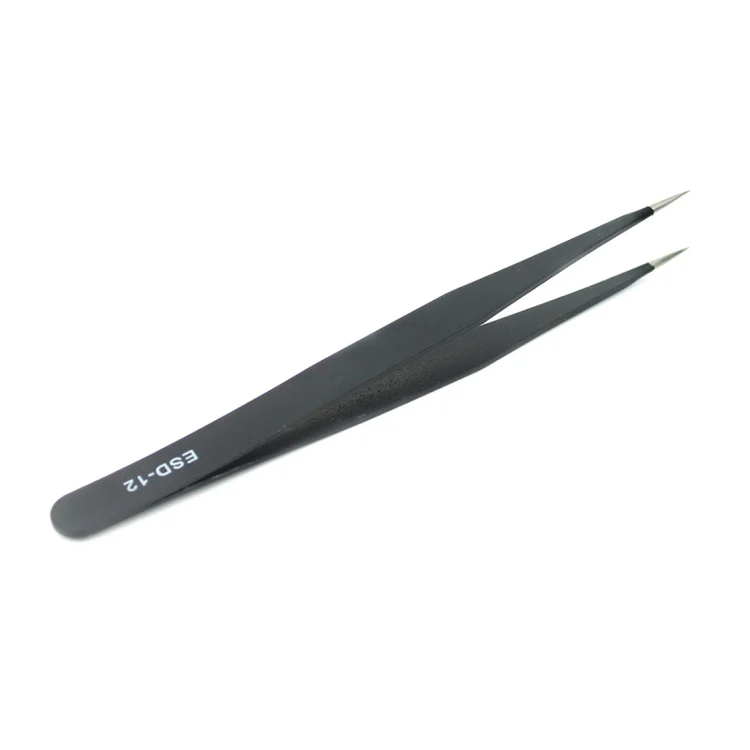 JIAFA JF-603 Straight Tip Tweezers (Black) - Image 3