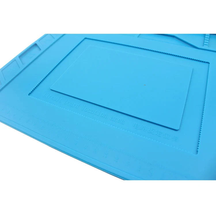 JIAFA S-150 Maintenance Platform Heat-resistant Repair Insulation Pad Silicone Mats with Screws Position(Blue) - Image 5