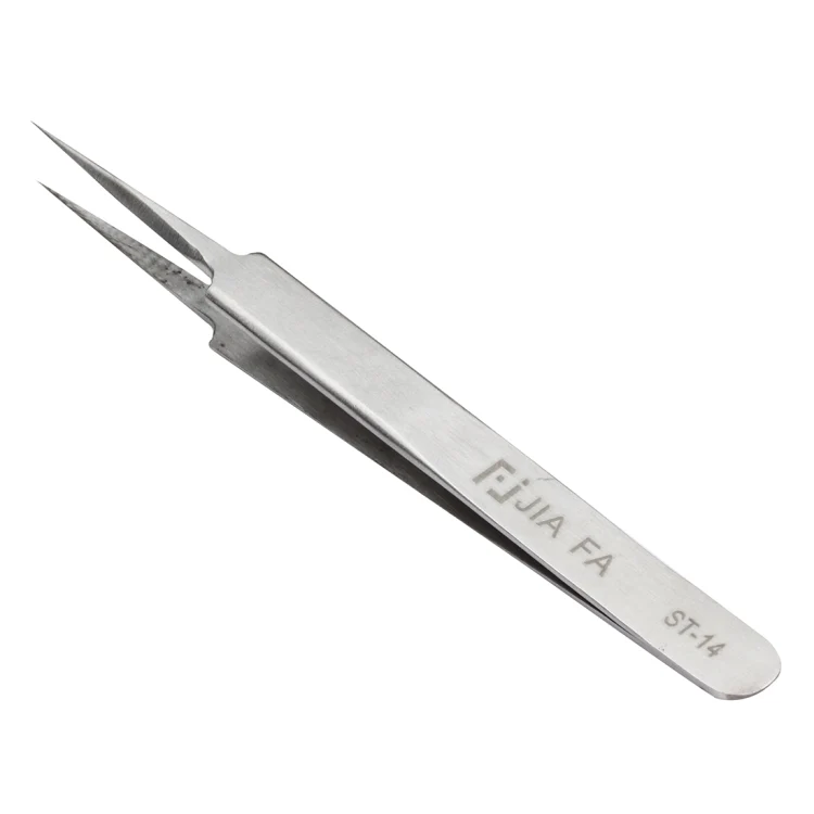 JIAFA ST-14 High-Hardness Anti-Magnetic Anti-Acid Steel Tweezers - Image 3