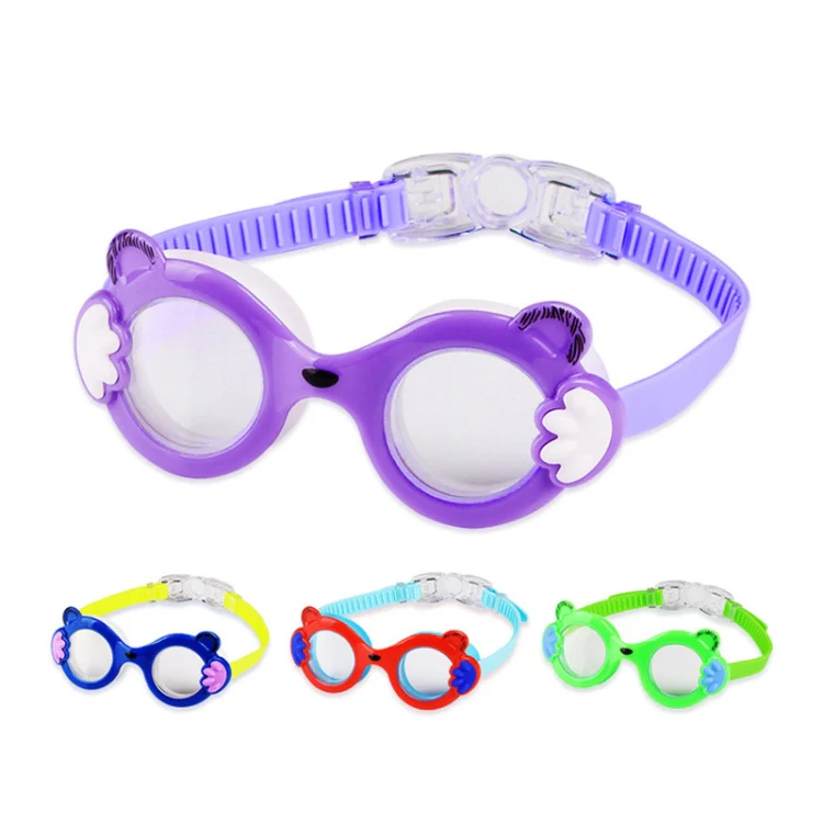 JIEHU JH8560 Children Waterproof and Anti-fog Cartoon Cat Shape Swimming Goggles(Blue Yellow) - Image 2