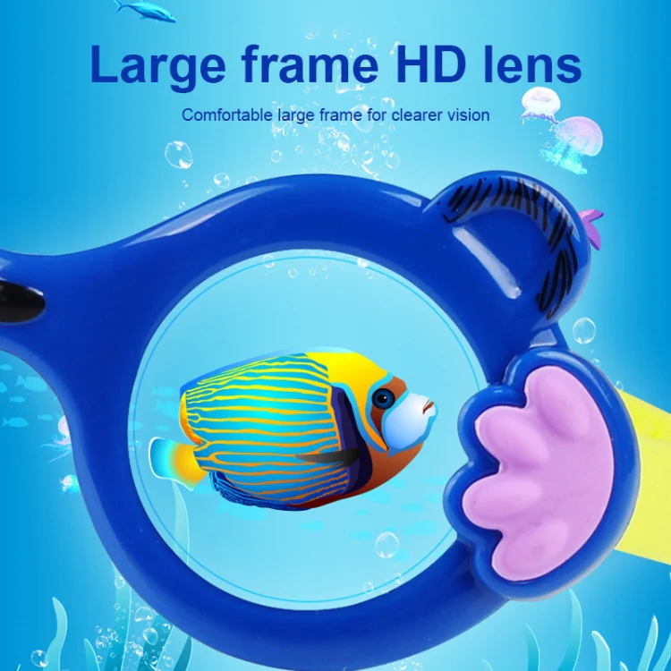JIEHU JH8560 Children Waterproof and Anti-fog Cartoon Cat Shape Swimming Goggles(Green) - Image 7