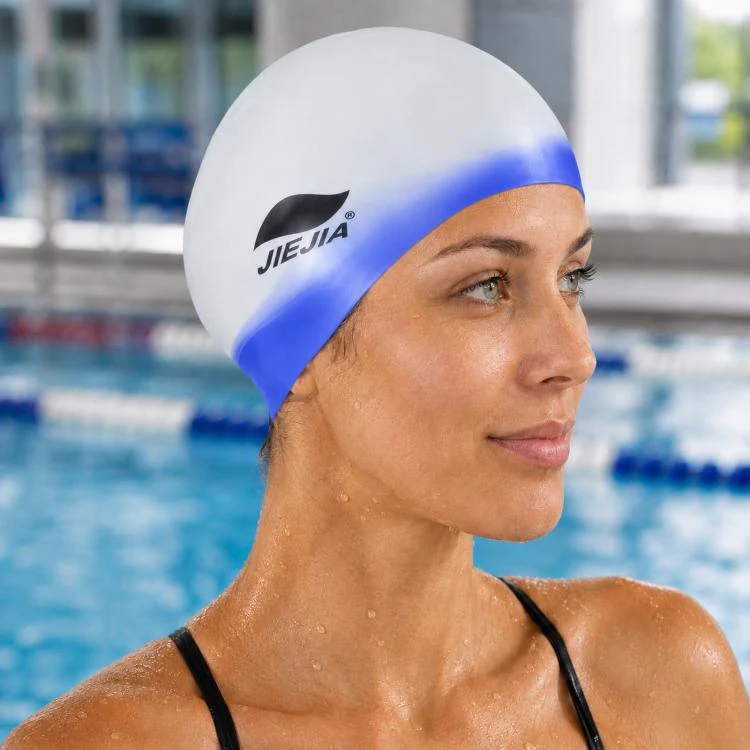 JIEJIA Extra Large Elastic Waterproof Silicone Swim Cap(MC502)