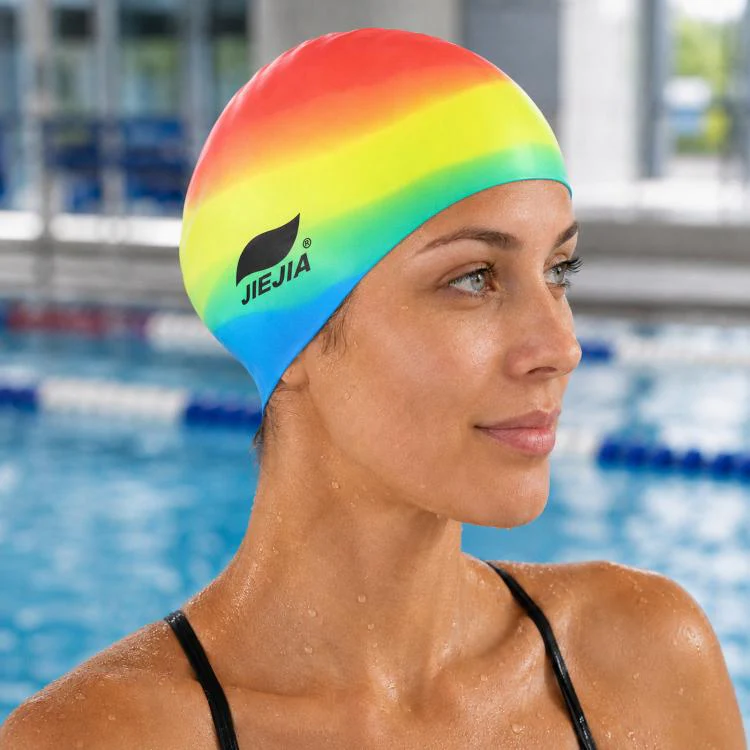 JIEJIA Extra Large Elastic Waterproof Silicone Swim Cap(MC602)