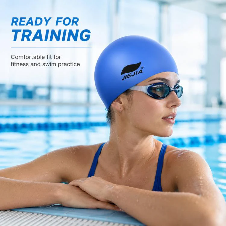 JIEJIA Extra Large Elastic Waterproof Silicone Swim Cap(SC605) - Image 6