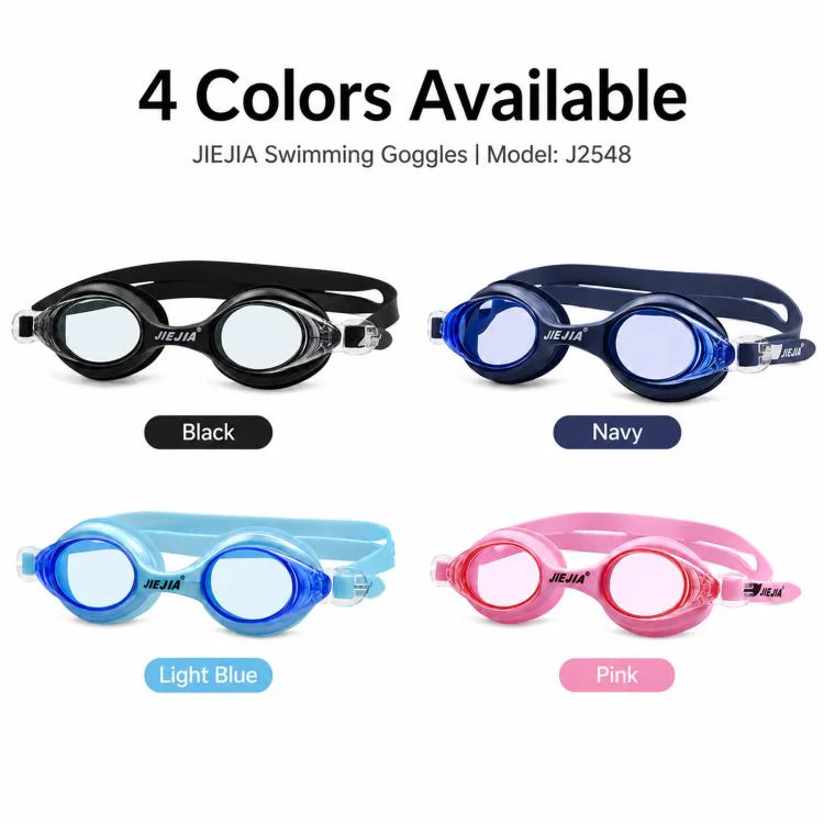 JIEJIA High-Definition Waterproof and Anti-Fog Silicone Swimming Goggles(Black) - Image 2