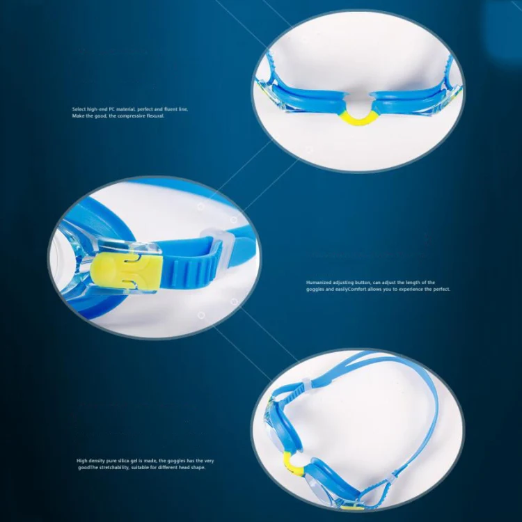 JIEJIA J2670 Silicone Swimming Goggles for Children(Yellow) - Image 4