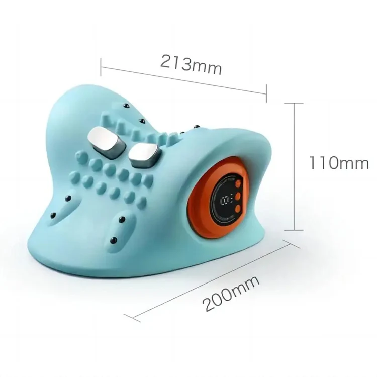 JJ-001 EMS Hot Compress Pulse Multifunctional Shoulder and Neck Massager(Blue) - Image 2