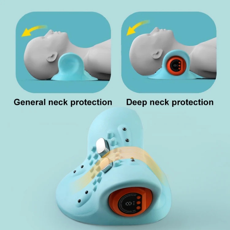 JJ-001 EMS Hot Compress Pulse Multifunctional Shoulder and Neck Massager(Blue) - Image 7