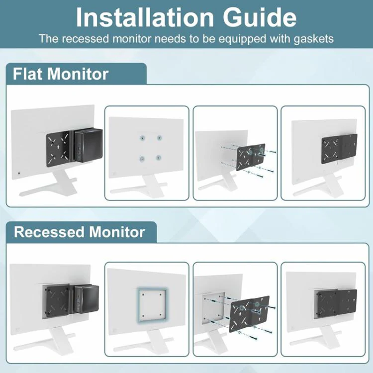JJ-9628-B-0 Mini PC VESA Mount Bracket For Intel NUC NUC10FNH / NUC8i5BEH - Image 5