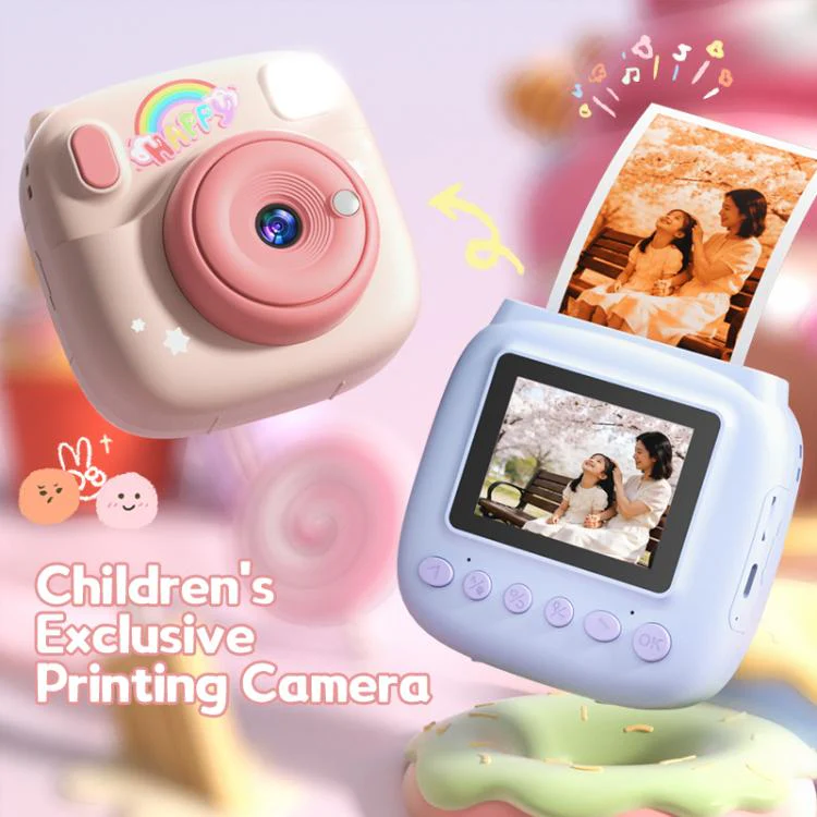 JJR/C C40 2.4 inch IPS Color Screen Children Printing Camera(Purple) - Image 4