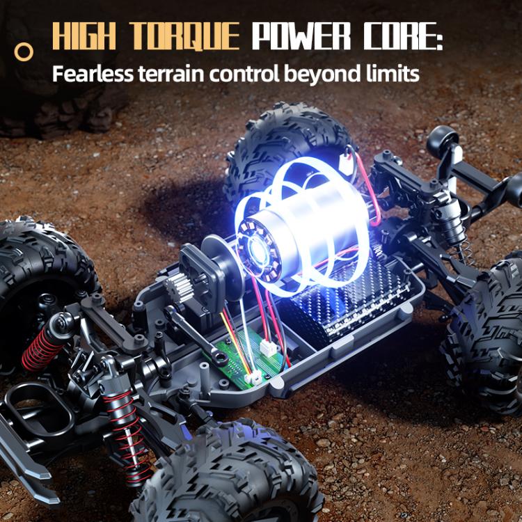 JJR/C C8838 4WD 1:14 Defender Action High Speed Off Road Remote Control Car(Yellow) - Image 3