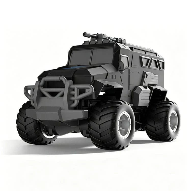 JJR/C Q241 Four-Wheel Drive Amphibious Explosion Proof Waterproof Remote Control Armored Vehicle(Black) - Image 2