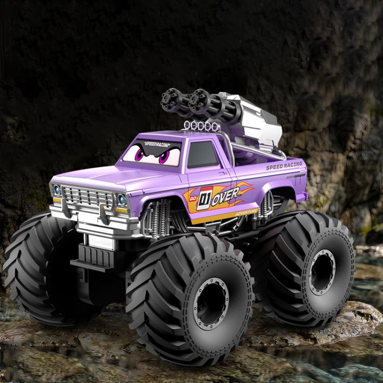 JJR/C Q245 Pro Crusher Amphibious 4WD Remote Control Car with Water Cannon Function(Purple)
