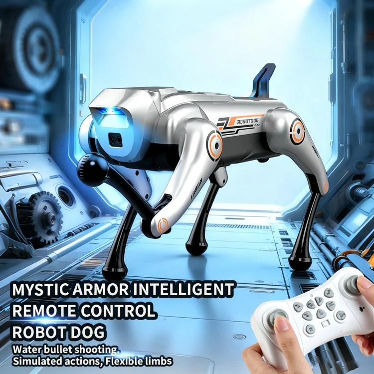 JJR/C R39 Smart Remote Control Robot Dog, Specification:No Voice Control(Silver) - Image 2