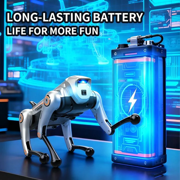 JJR/C R39 Smart Remote Control Robot Dog, Specification:No Voice Control(Silver) - Image 3