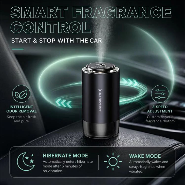 JK-572 Car Mounted Smart Spray Aroma Diffuser(Black) - Image 10
