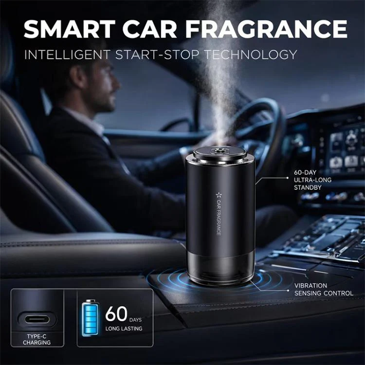 JK-572 Car Mounted Smart Spray Aroma Diffuser(Black) - Image 7