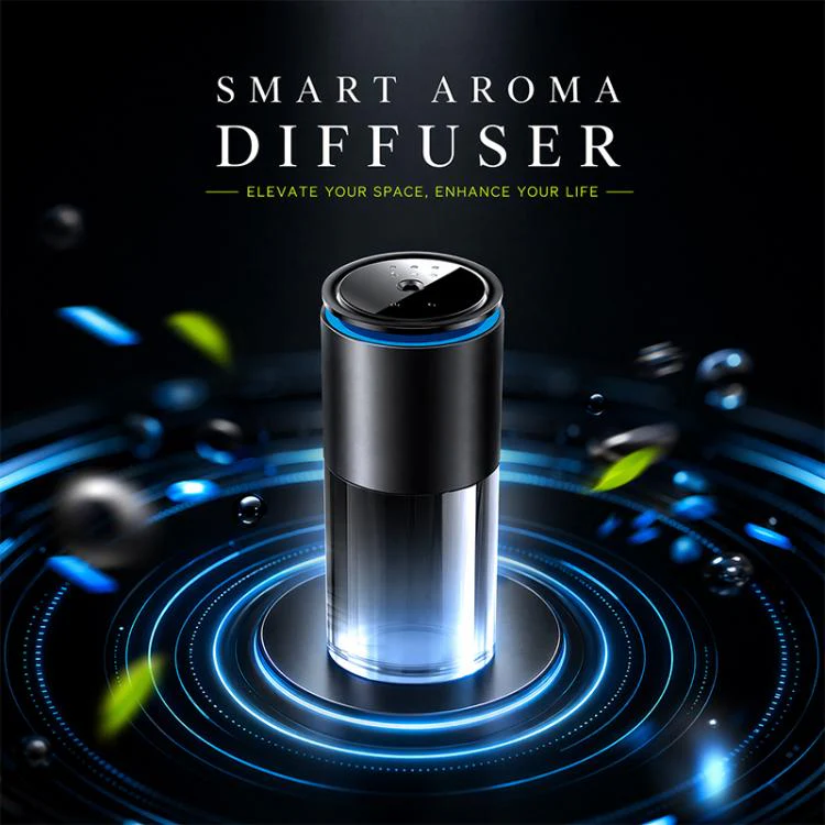 JK-587 Tri-color Starry Sky Light Smart Car Aroma Diffuser(Black) - Image 7