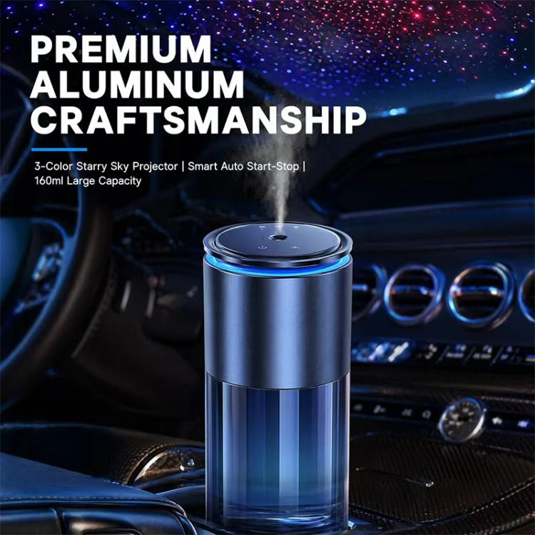 JK-587 Tri-color Starry Sky Light Smart Car Aroma Diffuser(Black) - Image 8