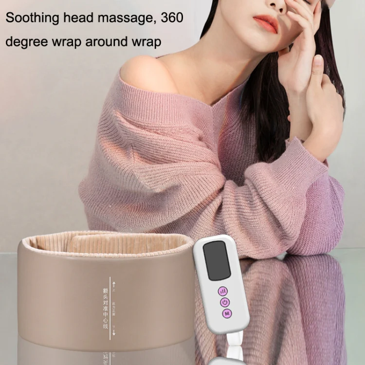 JKQ-121 Head Massager Multifunctional Hot Compress Headache Sleep Aid Head Therapy Instrument(Camel) - Image 4