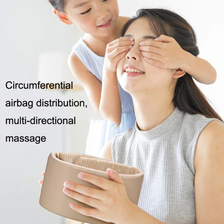 JKQ-121 Head Massager Multifunctional Hot Compress Headache Sleep Aid Head Therapy Instrument(Camel) - Image 5