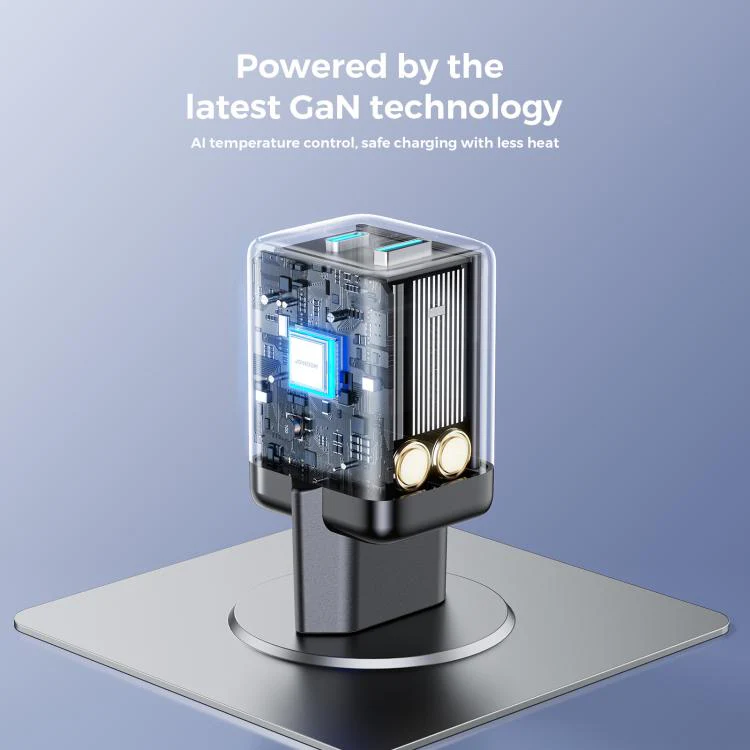 JOYROOM JR-TG8 45W USB and Type-C Dual Interface GaN Fast Charger, Plug:EU Plug(Black) - Image 2