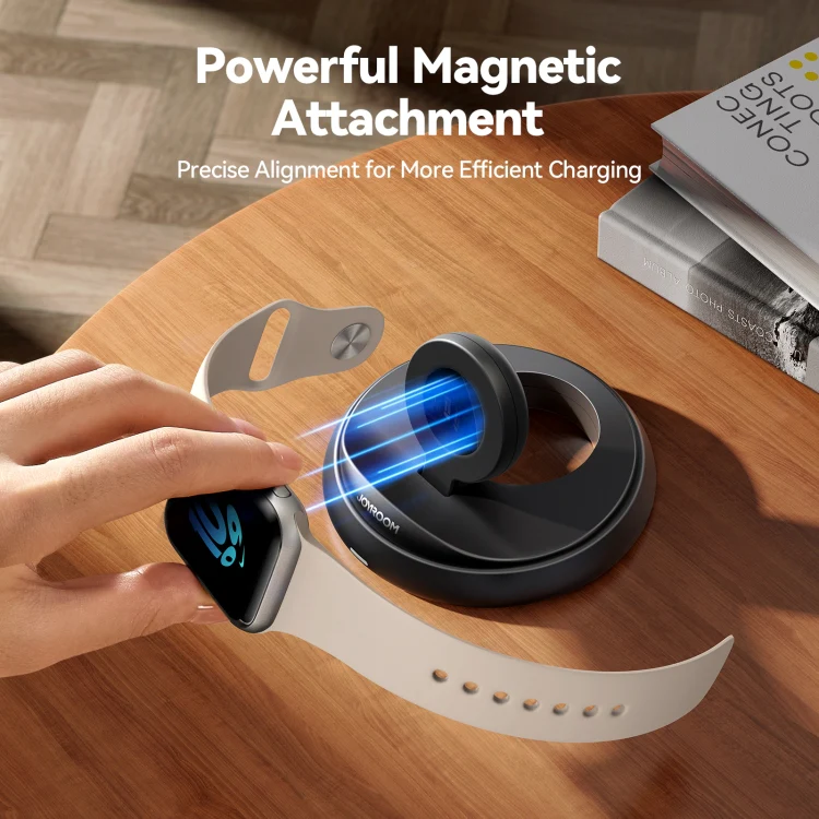 JOYROOM JR-W12 3W Foldable Magnetic Wireless Charger(Black) - Image 2