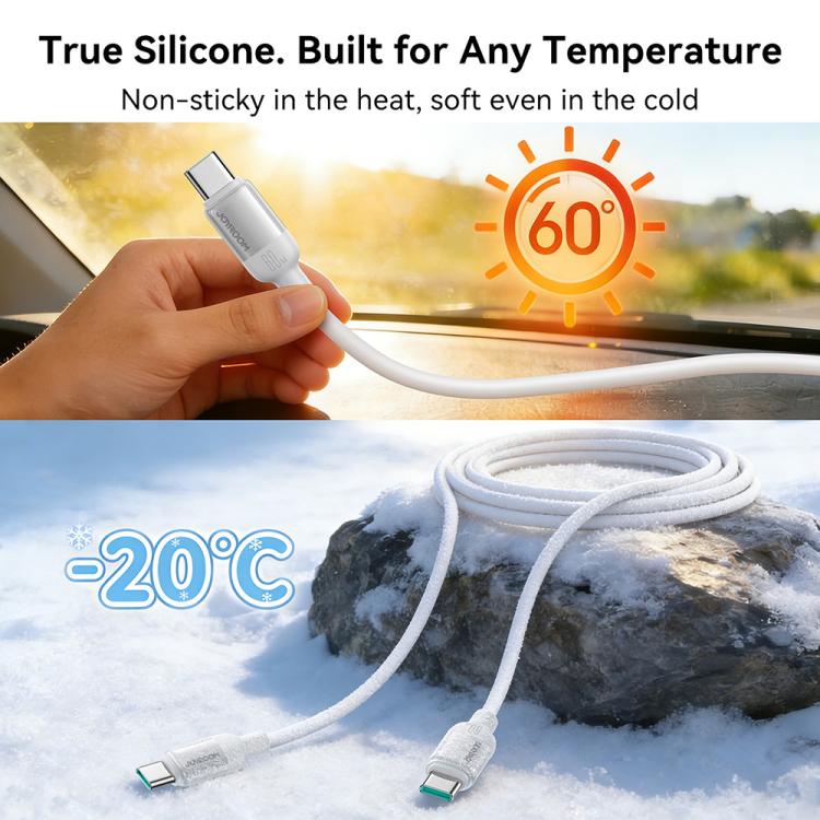 JOYROOM S-A62 Lively Series 60W USB-C / Type-C to USB-C / Type-C Fast Charging Data Cable, Length: 1.2m(Black) - Image 7