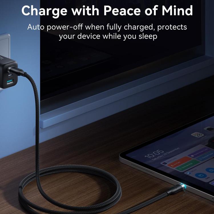 JOYROOM S-A63 StarWay Series 1.2m 30W Type-C to 8 Pin Auto Power-Off Fast Charging Data Cable(Black) - Image 5