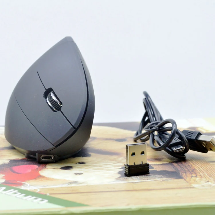 JS-5D 6 Keys 2.4G Ergonomic Vertical Mouse Cross-Border Wireless Charging Mouse(Wireless Charging Type) - Image 6